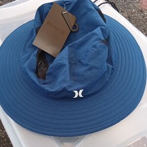 Hurley Mens Navy Beach Boonie Hat With Breathable Mesh